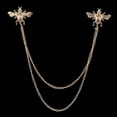 thumbnail image 1 of Man Suit Shirt Collar Tassel Chain Lapel Pin Brooch Dragon Badge Retro Pins Wedding Dress Party Dance Neckware Accessories, 1 of 7