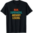 thumbnail image 1 of Man Superhero Archery Legend - Funny Archery T-Shirt, 1 of 4