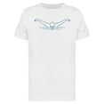 thumbnail image 1 of Man Swimming Outline   T-Shirt Men -Image by Shutterstock, Male Large, 1 of 2