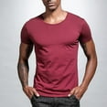 thumbnail image 1 of Man T Shirt Summer Hipster Low Cut V Neck Comfortable Short Sleeve Pullove, 1 of 9