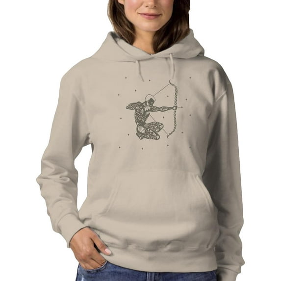 Man W Nature Tattoos Art Hoodie Women - Women Hoodie, Medium