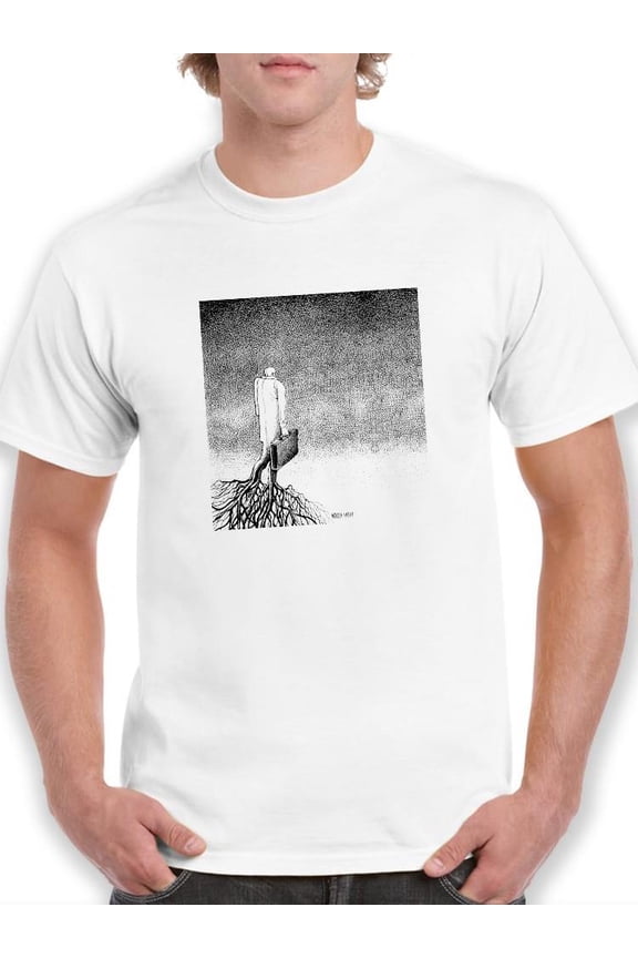 Man Walking With Roots T-Shirt Men -Mohsen Najafi Designs, Male 4X-Large