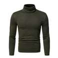 thumbnail image 1 of Man Warm Basic Tops Slim Tunics Blouses for Man Long Sleeve High Neck Fall Winter Shirts Y2K, 1 of 2