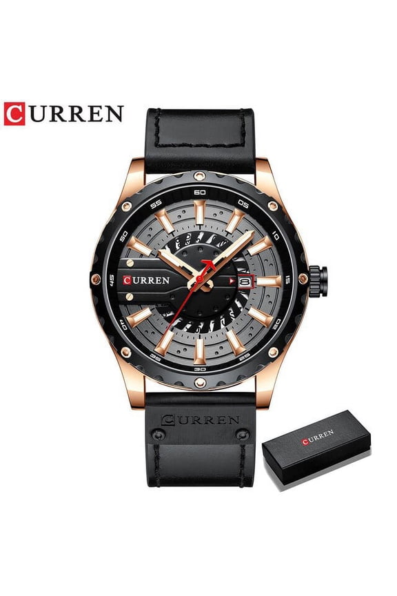 CURREN Wrist Watches for Men Quartz Leather Blue Male Clock 2021 Fashion Casual Top Brand Wristwatches with Date