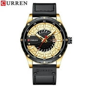 Man Watch Curren Top Brand Casual Leather Wristwatches For Men Fashion Quartz Clocks Relojes Para Hombre - Quartz Wristwatches