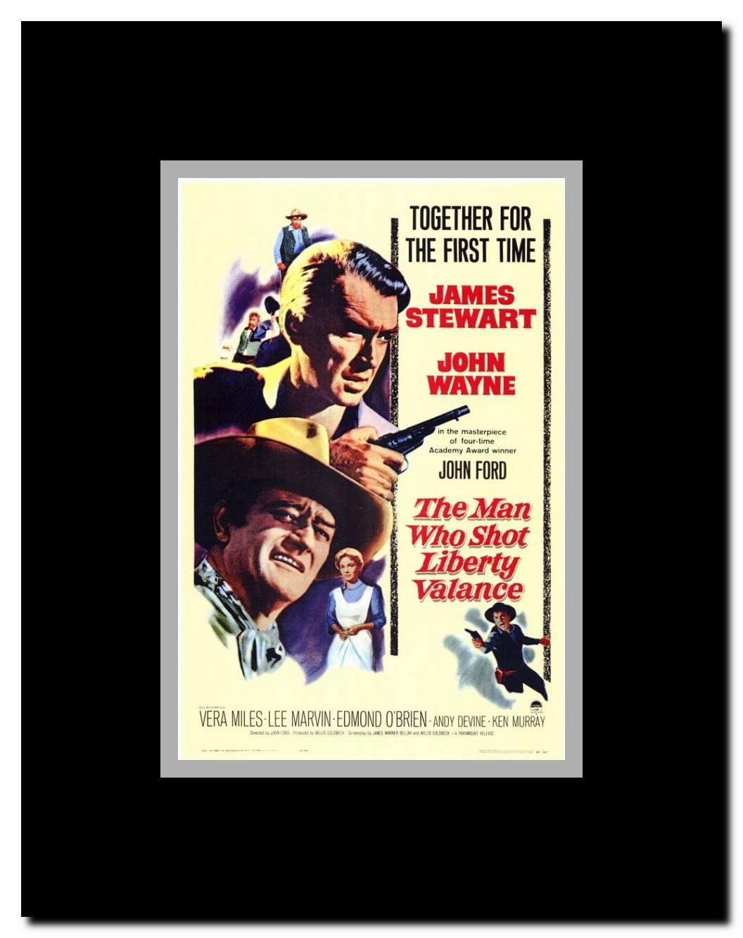 Man Who Shot Liberty Valance The Framed Movie Poster