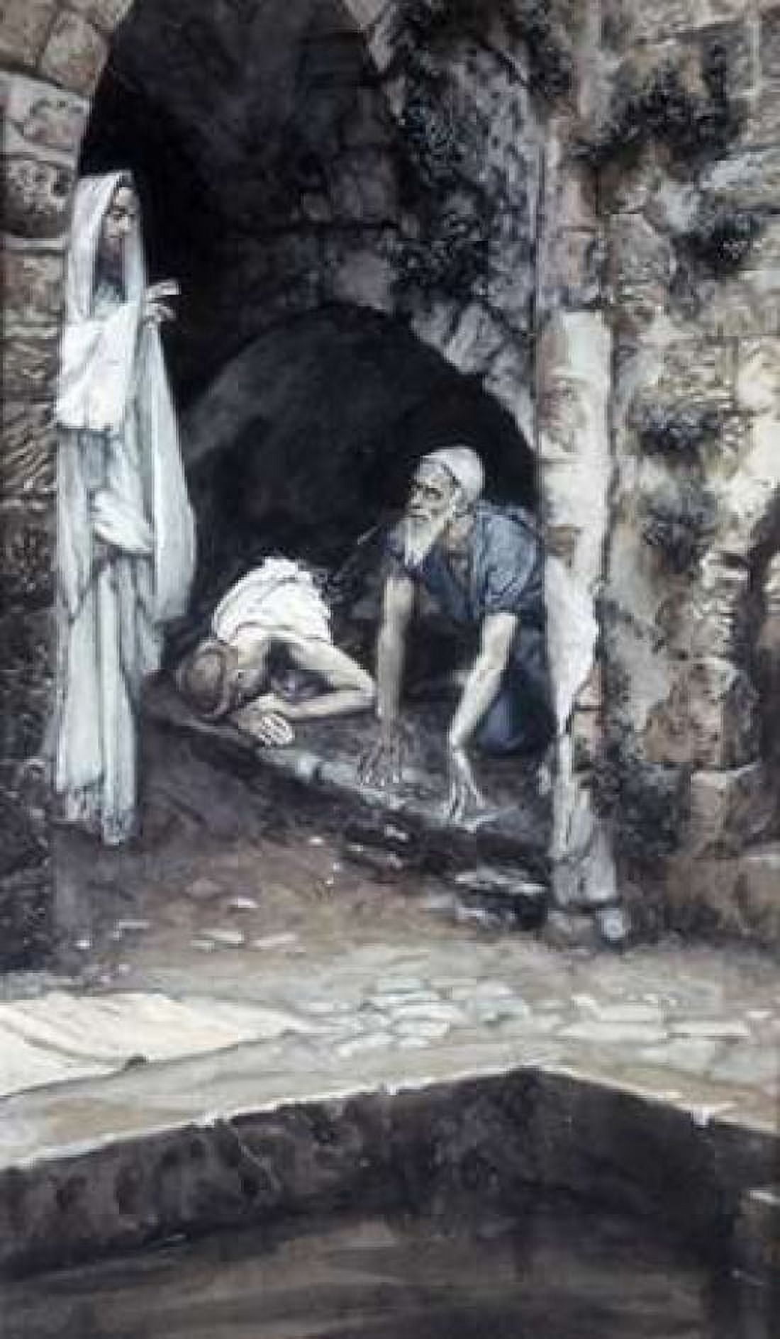 Man With An Infirmity of 38 Years Canvas Art - James Jacques Tissot (24 x 36)
