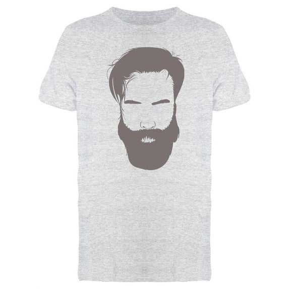 Man With Beard Design T-Shirt Men -Image by Shutterstock, Male 3X-Large