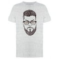 thumbnail image 1 of Man With Beard Sketch T-Shirt Men -Image by Shutterstock, Male XX-Large, 1 of 2