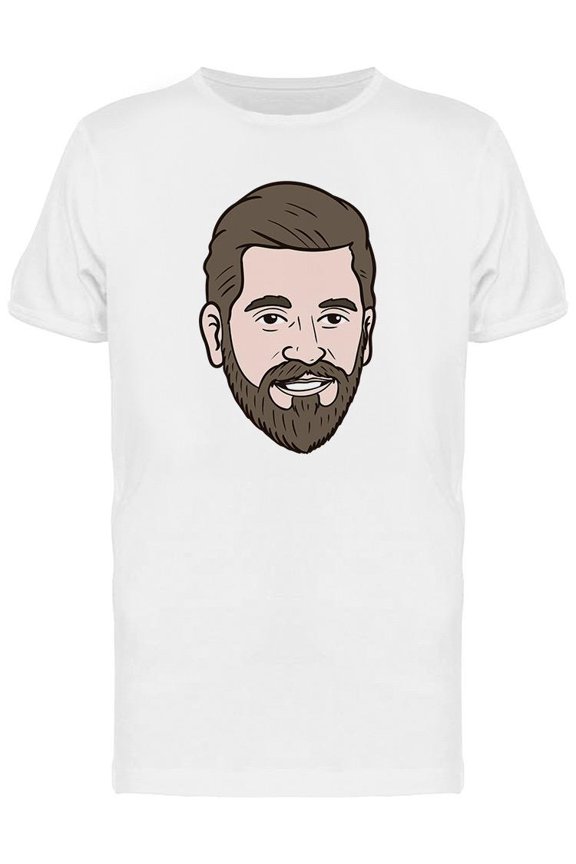 Man With Full Beard T-Shirt Men -Image by Shutterstock, Male x-Large