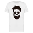 thumbnail image 1 of Man With Hipster Beard T-Shirt Men -Image by Shutterstock, Male Small, 1 of 2