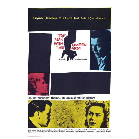 Man With The Golden Arm Poster Metal Sign 8Inx 12In Print On Metal 8x12 Square Adults Best Posters