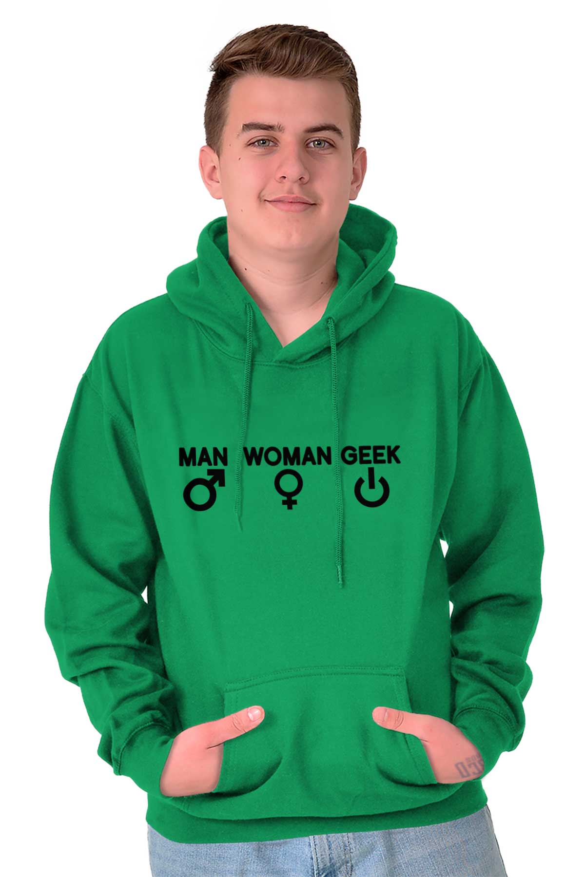 Man Woman Geek Geeky Cute Nerdy Gamer Hoodie Sweatshirt Women Men Brisco  Brands X