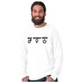 thumbnail image 1 of Man Woman Geek Geeky Cute Nerdy Gamer Long Sleeve TShirt Men Women Brisco Brands X, 1 of 6