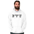 thumbnail image 1 of Man Woman Geek Geeky Cute Nerdy Gamer Unisex Plus Fleece Graphic Hoodie Brisco Brands 4X, 1 of 5