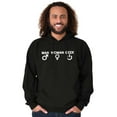 thumbnail image 1 of Man Woman Geek Geeky Cute Nerdy Gamer Unisex Plus Fleece Graphic Hoodie Brisco Brands 2X, 1 of 5