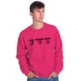 thumbnail image 1 of Man Woman Geek Geeky Cute Nerdy Gamer Unisex Plus Fleece Graphic Sweatshirt Brisco Brands 5X, 1 of 5