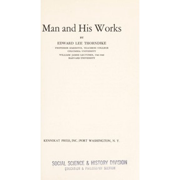 Pre-Owned Man and His Works (Hardcover) 9780804605182