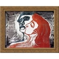 thumbnail image 1 of Man and Woman I 16x24 Gold Ornate Wood Framed Canvas Art by Munch, Edvard, 1 of 2
