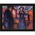 thumbnail image 1 of Man and Woman II 34x28 Large Black Ornate Wood Framed Canvas Art by Edvard Munch, 1 of 2