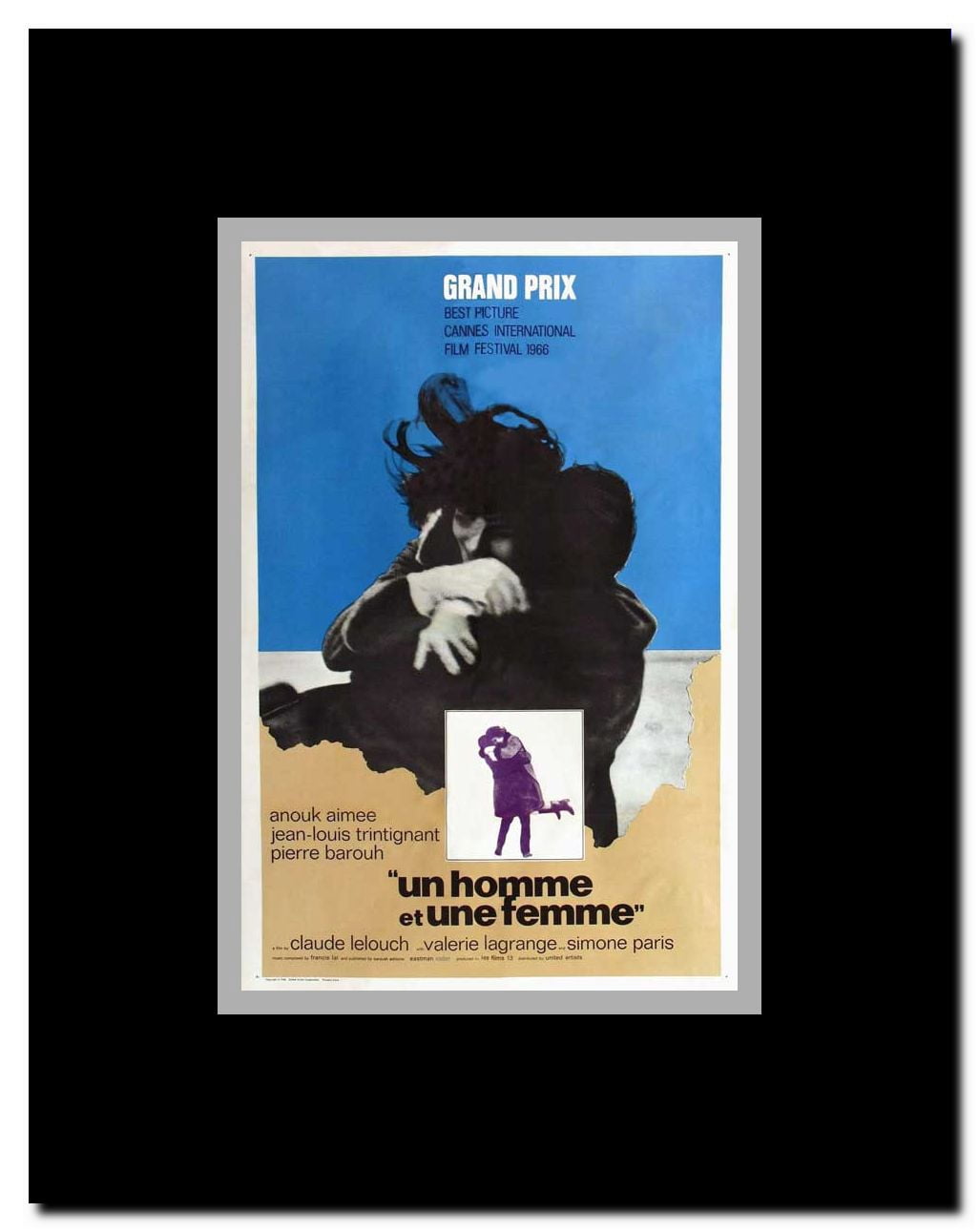 Man and a Woman A Framed Movie Poster