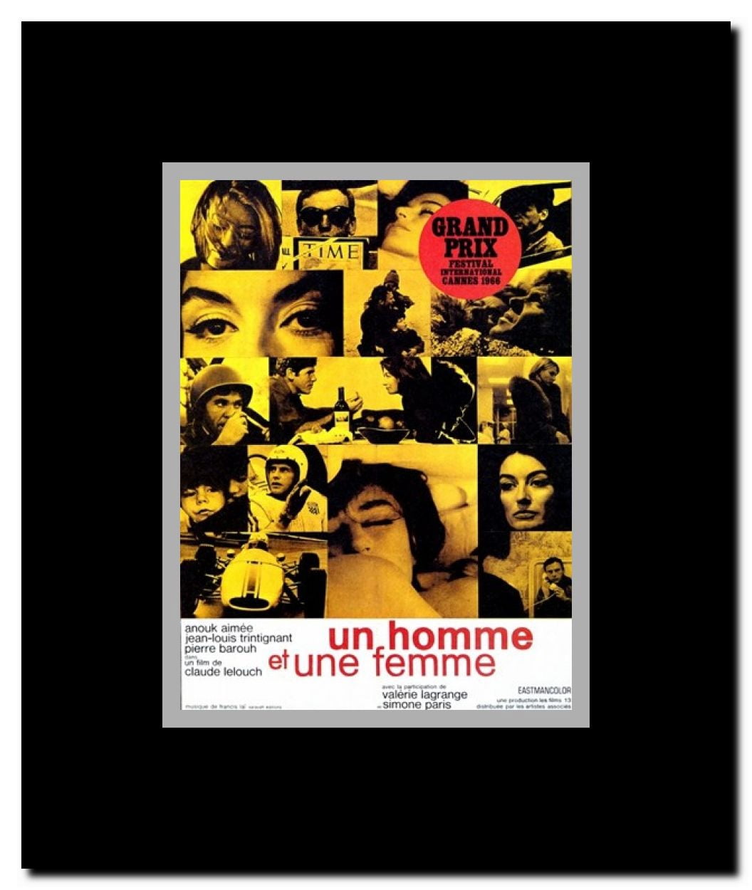 Man and a Woman Framed Movie Poster