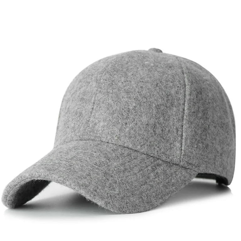 Man big bone large size hat cap Male Autumn and Winter Warm Wool Felt Snapback Hat Men Big Sizes Baseball Caps 50 60cm 60 64cm