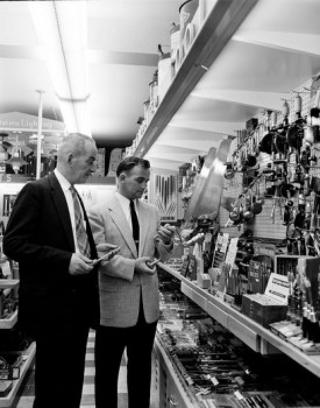 Man choosing tools in hardware store Canvas Art - (24 x 36)