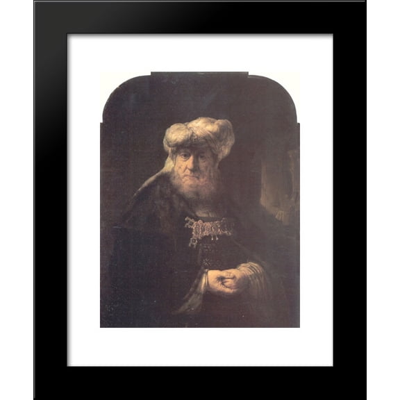Man in Oriental Costume 20x24 Framed Art Print by Rembrandt