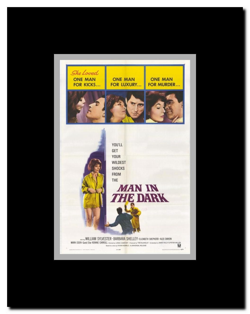 Man in the Dark Framed Movie Poster