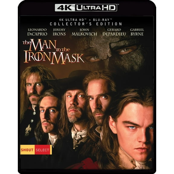 Man in the Iron Mask (1998) 2-Disc Collector's Edition (4K Ultra HD + Blu-ray), Starring Leonardo DiCaprio