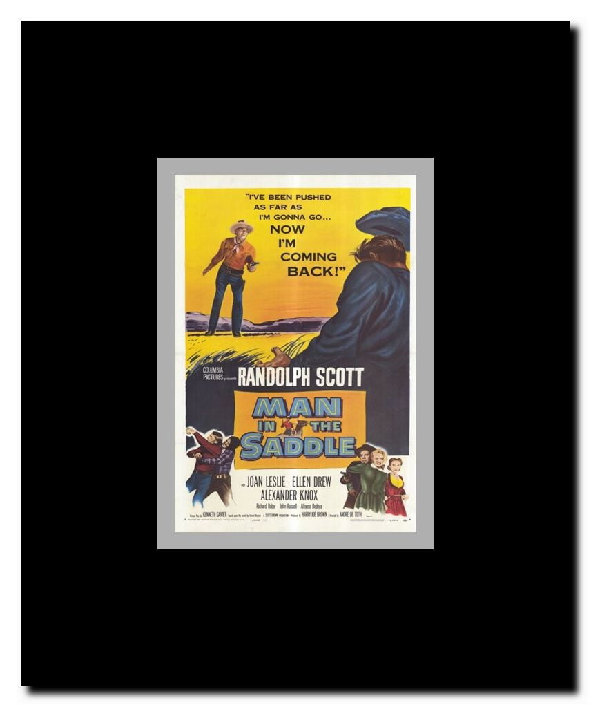 Man in the Saddle Framed Movie Poster