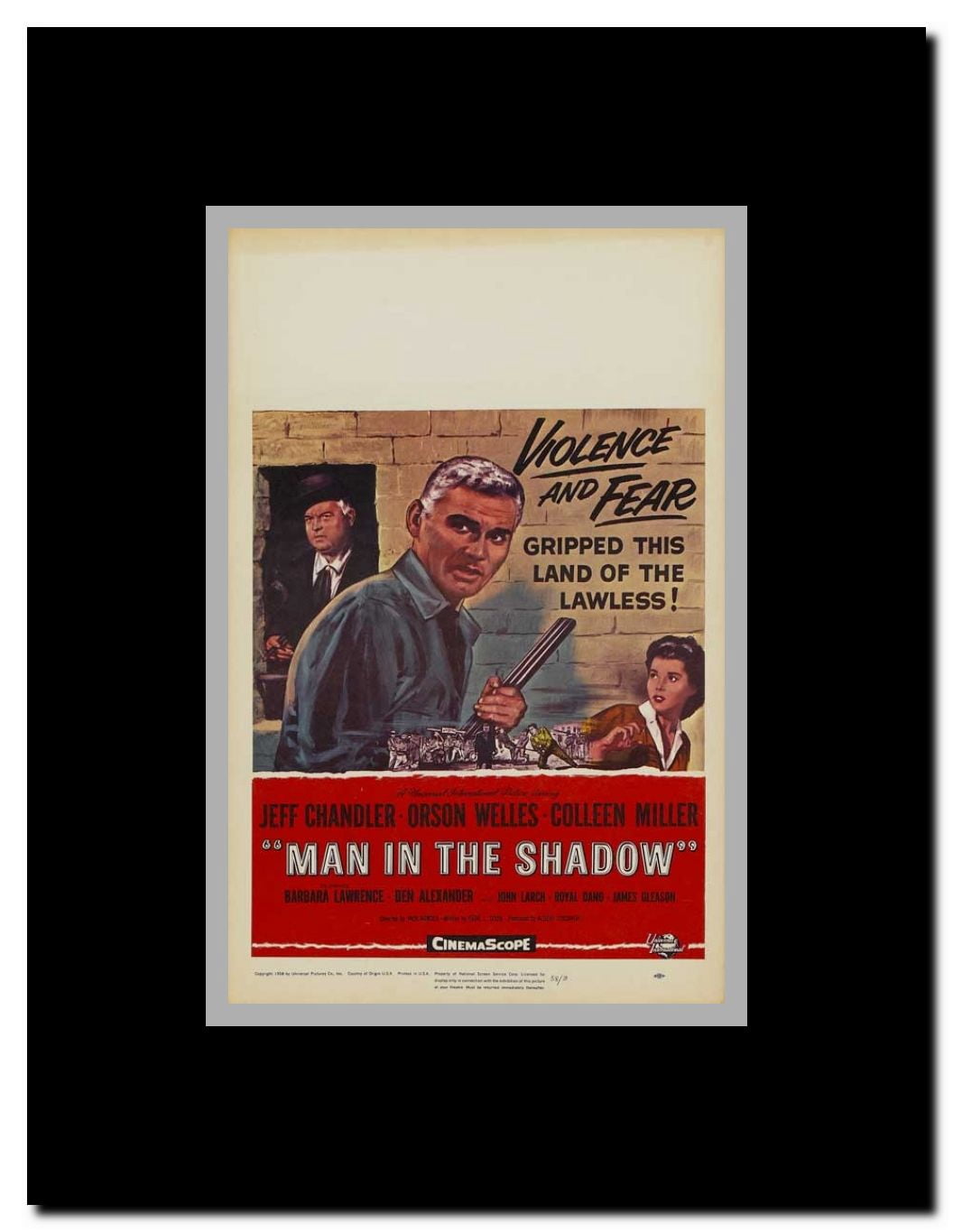 Man in the Shadow Framed Movie Poster