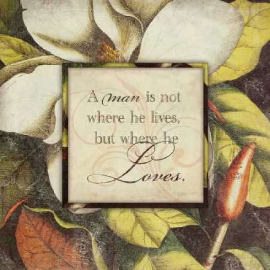 Man is Not Where He Lives Canvas Art - Stephanie Marrott (24 x 24)