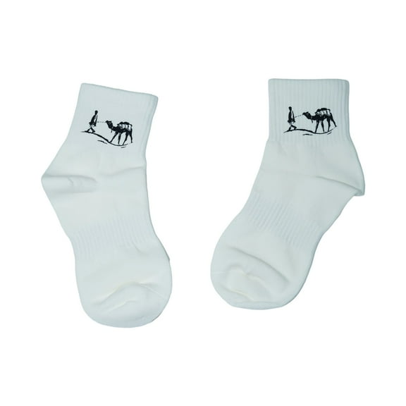 Man leading a camel Soft Moisture-wicking Socks