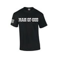 thumbnail image 1 of Man of God Dad Father Grandpa Mens Christian American Flag Sleeve T-shirt Graphic Tee Graphic Tee-Black-xxl, 1 of 4