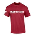 thumbnail image 1 of Man of God Dad Father Grandpa Mens Christian American Flag Sleeve T-shirt Graphic Tee Graphic Tee-Cardinal-5xl, 1 of 1