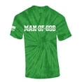 thumbnail image 1 of Man of God Dad Father Grandpa Mens Christian American Flag Sleeve T-shirt Graphic Tee Graphic Tee-Kelly Tie Dye-small, 1 of 1
