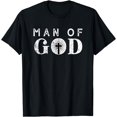 thumbnail image 1 of Man of God Gift Bible Verse Male T-Shirt, 1 of 4