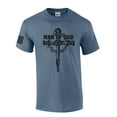 thumbnail image 1 of Man of God Nail Cross Crown of Thorns Mens Christian Short Sleeve T-Shirt Graphic Tee-Heather Indigo-4xl, 1 of 4