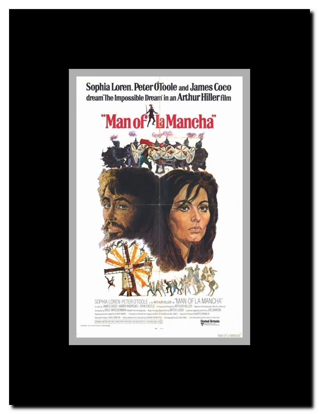 Man of La Mancha Framed Movie Poster