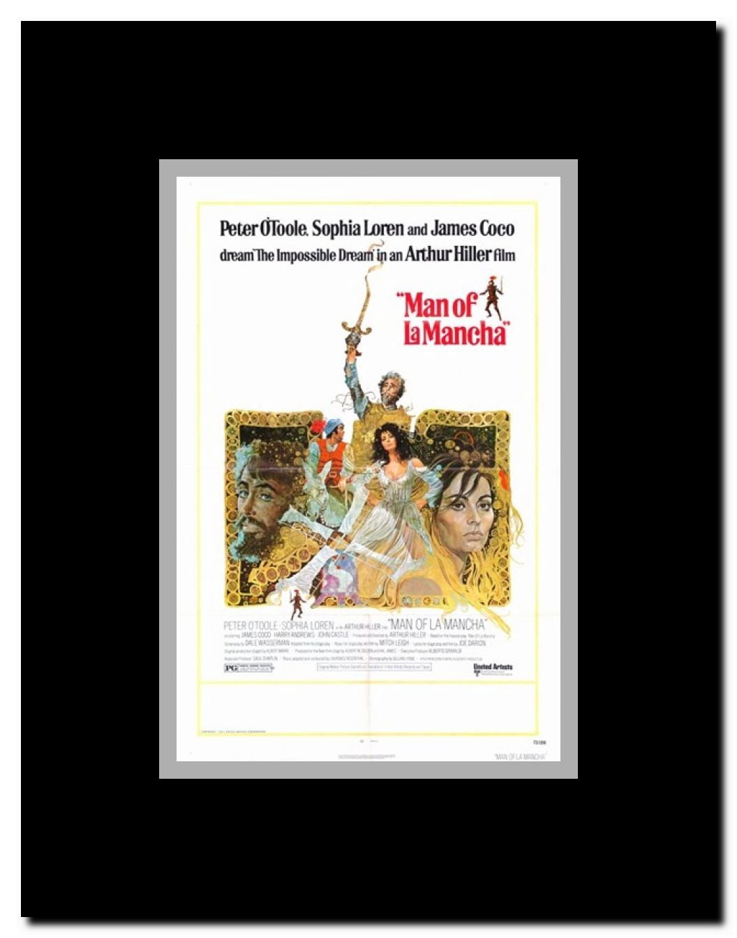 Man of La Mancha Framed Movie Poster