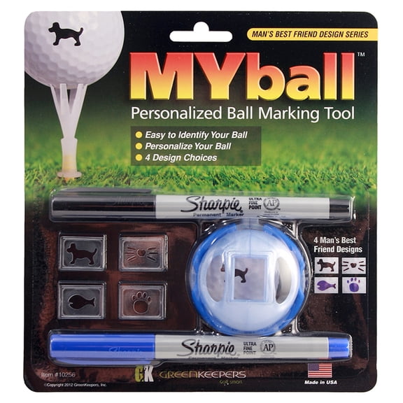 ProActive Sports Golf MYball Marking Tool Man's Best Friend Ball Marker New