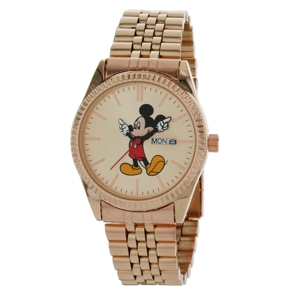 Man's Mickey Mouse Watch Rose Gold with Day and Date - MK8189LA