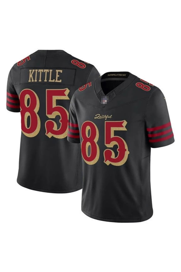 Man's Rivals Version Tshirt V-Neck Shakir Kittle #85 Tee Game Shirt Jersey-L