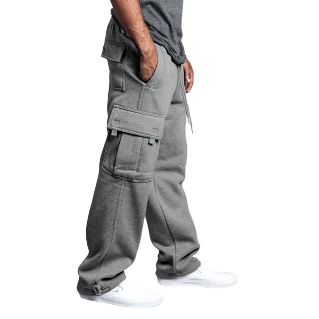Man's Sweatpants Cargo Pants With Pocket Loose Drawstring Elastic Waist
