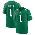 thumbnail image 1 of Man's V-Neck Jalen #1 Hurts Classic Tee Game Shirt Jersey Uniform Green01-M, 1 of 2