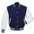 thumbnail image 1 of Man’s Varsities Baseball Jackets Letterman Jackets Wool Body Leather Sleeves Baseball Bombers Jackets Windbreaker, 1 of 9