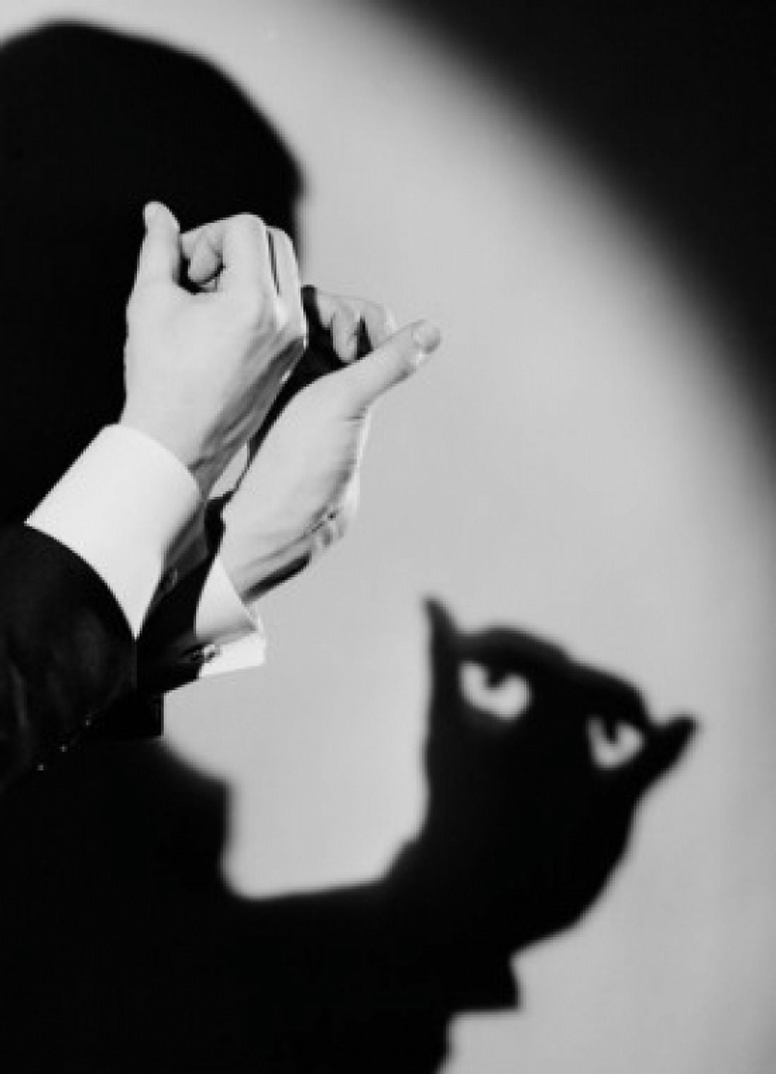 Man showing light and shadow trick Canvas Art - (18 x 24)