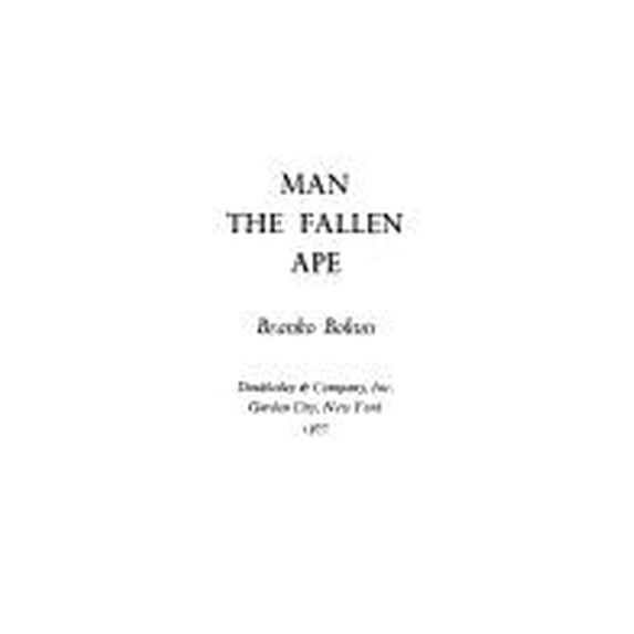 Pre-Owned Man : The Fallen Ape 9780385116299 Used